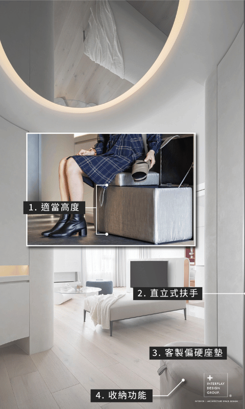 穿鞋椅、直立式扶手設計圖