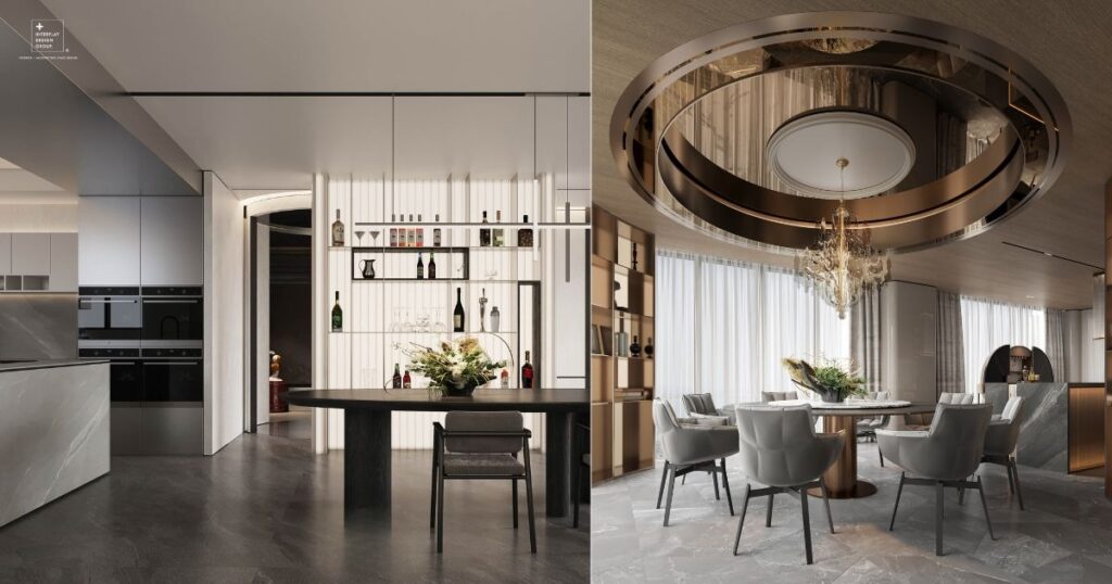 圖片案例：台北西華富邦-謐境藝邸（左）｜ 高雄京城-棲心琢光（右）