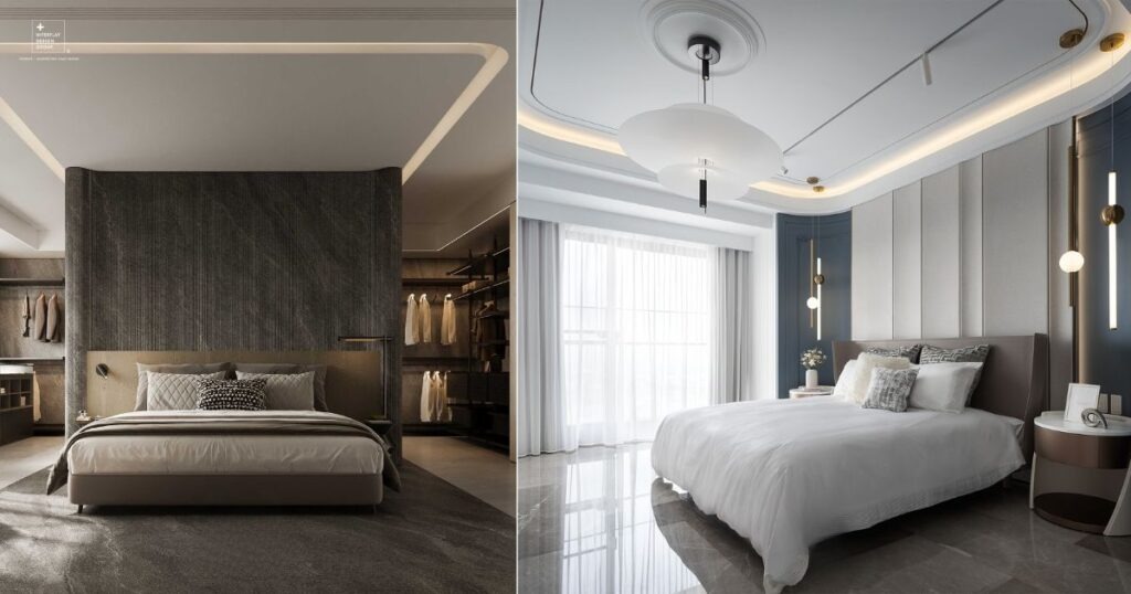 圖片案例：台北西華富邦-謐境藝邸（左）；高雄遠雄The One-月居（右）