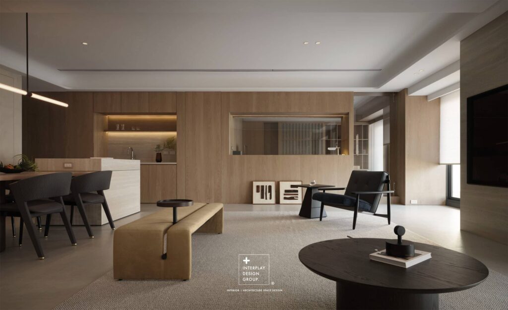 【豪宅室內設計作品解析】現代日式美學中的靜謐光影設計