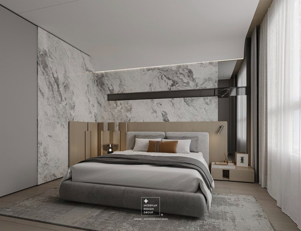 特別重點在於如何營造高品質的休息環境，客廳、臥室到衛浴空間的材質都經過詳細的了解。